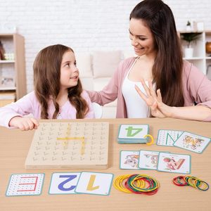 Juguete Educativo de Madera para Planificar Rutas, Geoboard, para Niños de 5+ Años |   Razonamiento espacial, conciencia de la simetría, habilidades motoras finas, sin pilas - Product Image 2