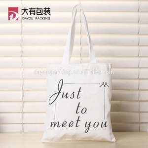 Blanco Durable alfabeto inglés hecho a mano haciendo de algodón pesado deber bolso de totalizador de la lona - Product Image 2