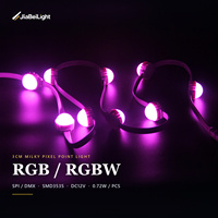 Profilé en aluminium pour rail LED 20mm 30mm 40mm 50mm, étanche, 12V, extérieur, RGBW DMX, lumière ponctuelle à pixels