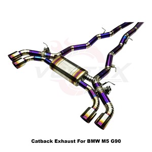 ระบบท่อไอเสียไทเทเนียม Vortex Performance สำหรับ BMW M5 G90 2025 สีม่วง พร้อมวาล์วอิเล็กทรอนิกส์ ชุดแคทแบ็ก ปรับแต่งเสียงท่อไอเสีย - Product Image 5