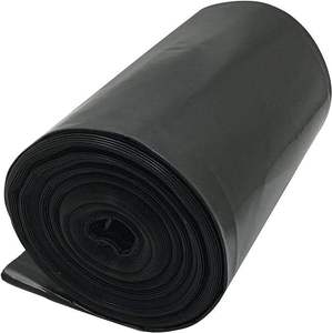 Sac poubelle jetable noir en PE biodégradable, grande capacité, anti-odeur, enroulable, pour cuisine, maison, bureau, hôtel, hôpital - Product Image 1