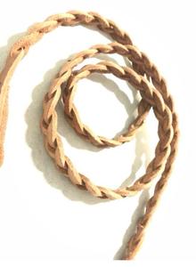 Laisse en cuir pur-Fancy -6 Ft avec crochet en nickel - Product Image 4