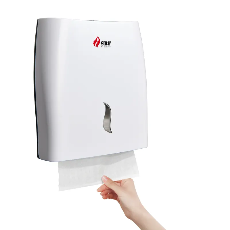 Temper Proof Quality Reusable N/Z Fold Home Rolling Paper Towel Dispenser With Key