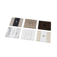 Interruptor de Pared Schuko Europeo Negro Mate, Interruptor Modular de Bronce Mármol KLASS, Lujo Residencial para Villas