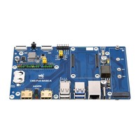 Carte mère Waveshare Raspberry Pi Compute Module 5 PoE (CM5-PoE-BASE-A) avec fonction PoE pour toutes les variantes CM5