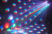 Mini 4in1 effet lumière Disco Party lumières pas cher prix RGBW faisceau boule Halo Laser avec deux têtes