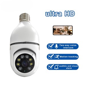 V380pro摄像机云台夜视机器人E27安全无线监控摄像机8177全彩高清Wifi室内H.265 - Product Image 2