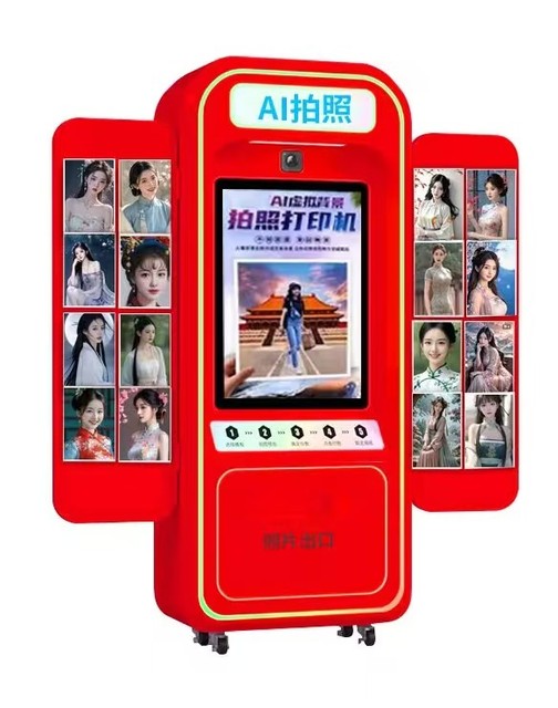 Shape-Shifting AI Photobooth: Supports Outfit Changes & Background Replacement, Auto-Captures & Prints,hardware