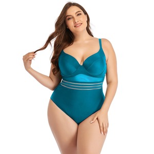 Bañador de cintura alta con logotipo personalizado para mujer, ropa de playa unicolor, traje de baño Sexy deportivo de una pieza de talla grande - Product Image 5