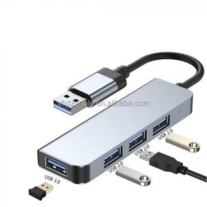 Type-C 4-in-1 <b>USB</b> 3.0 High-Speed Transmission Docking Station with 3 <b>USB</b> 2.0 <b>Hubs</b> Charging Data Function for Computers - Product Image 5