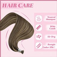 Extensions de cheveux vierges de qualité supérieure, pré-collées, cuticules intactes, extensions de cheveux I-Tip