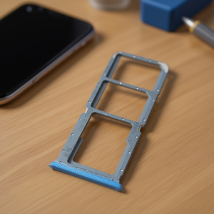 Bandeja para tarjeta SIM para Oppo A54s, azul, ranura para tarjeta Micro SD, pieza de repuesto - Product Image 3