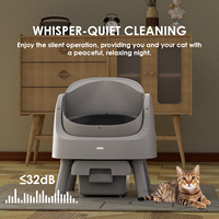 PetPivot AutoScooper 11 Bac à litière automatique pour chat avec plusieurs capteurs de sécurité infrarouges, grand espace intérieur confortable pour le chat
