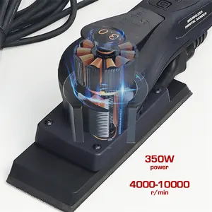 350W Electric Sander Industrial Square Small Orbital Polisher