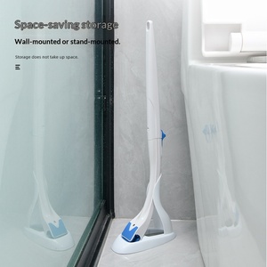Ensemble de <span class=keywords><strong>Brosse</strong></span> de Toilette à Long Manche Jetable Non-tissé Biodégradable <span class=keywords><strong>Brosse</strong></span> de Nettoyage de Salle de Bain Vente en Gros d'Usine - Product Image 5