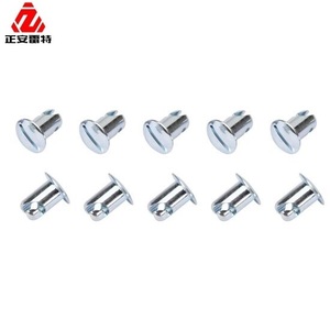 LEITE Fermeture à quart de tour sur mesure en acier inoxydable argenté de 5/16 po, tête ovale, Dzus pour motos, Chine OEM/ODM, selon dessin - Product Image 3
