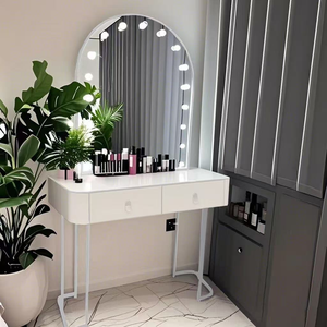 Bedroom <b>dressing</b> <b>table</b> studio <b>makeup</b> <b>table</b> with lights shopping mall <b>makeup</b> room beauty salon <b>makeup</b> mirror - Product Image 2