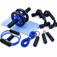 Ensemble d'entraînement abdominal tout-en-un 7 pièces, barres de pompes, équipement de fitness multifonctionnel pour la maison, salle de sport intérieure, entraînement musculaire