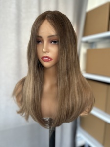 Perruque <span class=keywords><strong>Claire</strong></span> Beauty de qualité juive avec cheveux suisses non traités, couleur personnalisable, perruque juive pour jeunes donneurs - Product Image 6