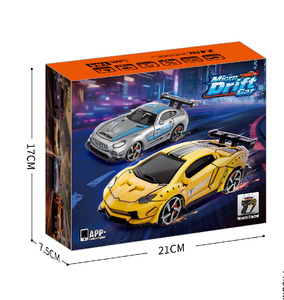 DWI DOWELLIN Coche de Derrape RC Miniatura 1/64 4WD de Alta Velocidad, Juguete de Escritorio, Coches Deportivos a Control Remoto 2.4Ghz, Modelo de Carreras - Product Image 6