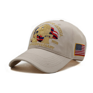 Gorra de Béisbol de Poliéster y Algodón Bordada para el 250 Aniversario del Águila Americana - Product Image 3