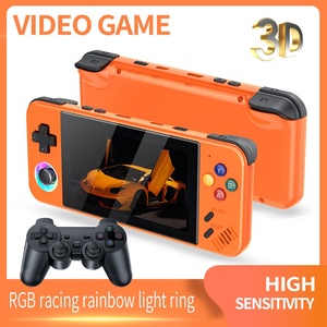 เครื่องเล่นเกมพกพา หน้าจอ 4 นิ้ว IPS 20000 เกมคลาสสิก 30+ อีมูเลเตอร์ ไฟ RGB แบตเตอรี่ 2000mAh ช่องเสียบ Type-C สีส้มดำด้าน รุ่น M41 - Product Image 4