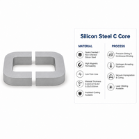 Fourniture en gros d'un noyau de fer au silicium de type C de type CD pour transformateurs laminés à froid avec des services de soudage par découpe personnalisés