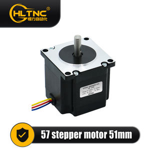 HLTNC Nema23 Motor paso a paso 57HS51 Diámetro del eje 6,35 MM Motor paso a paso de 2 fases 1.1N.M utilizado para máquina CNC - Product Image 2