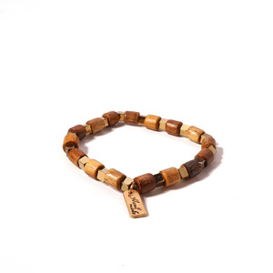 Woven <b>Bracelet</b> Natural Stone Pine Wood <b>Pearl</b> Shell Pendant Fringe Woven <b>Bracelet</b> for Women Uionen 1313 - Product Image 5