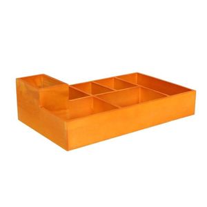 Organizador de Almacenamiento de Tiza con Péptidos Xi, Caja de Madera con Múltiples Compartimentos, Material Didáctico para Escritorio de Aula y Profesor - Product Image 1