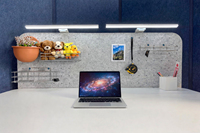 Panneau de bureau multifonctionnel en feutre PET approuvé ISO BSCI, fonction de rangement, écran acoustique, absorption du son, séparateur, cloison