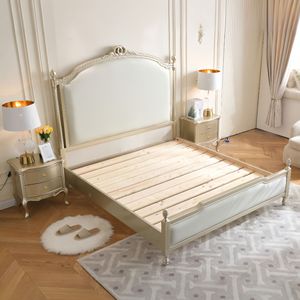 Meubles <span class=keywords><strong>de</strong></span> chambre à coucher personnalisés, design moderne et luxueux, <span class=keywords><strong>lit</strong></span> mural couleur champagne, chêne massif, double king size, tête <span class=keywords><strong>de</strong></span> <span class=keywords><strong>lit</strong></span> haute - Product Image 5