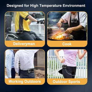 Ventilador Portátil de Cintura para Exteriores de 20000mAh, Doble Ventilación, Viento Potente, Ventilador de Cuello Colgante con Banco de Energía para Deportes, Senderismo y Camping - Product Image 6