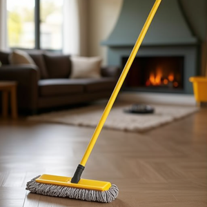 Serpillère en aluminium 147 cm jaune pour le nettoyage des sols - Product Image 3