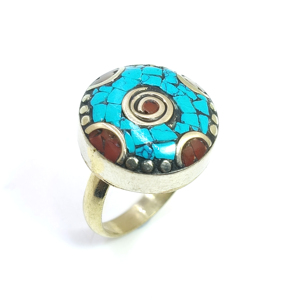 Antique Tibetan <b>Turquoise</b> <b>Rings</b> Handmade Jewelry Wholesale Jewelry Women and Girls Fashion <b>Rings</b> Suppliers - Product Image 3