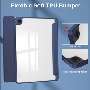 Hybrid TPU Acrílico <span class=keywords><strong>Ultra</strong></span> Thin Clear Back Funda inteligente plegable para Samsung <span class=keywords><strong>Galaxy</strong></span> <span class=keywords><strong>Tab</strong></span> A9 Plus X210 X 215 Smart Back Cover - Product Image 3