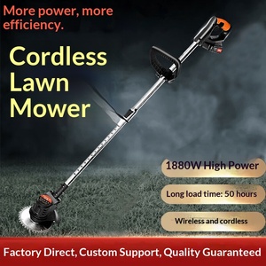 <span class=keywords><strong>Tondeuse</strong></span> à gazon électrique sans fil en acier inoxydable avec poignée pliable <span class=keywords><strong>et</strong></span> support OEM pour usage en jardin de villa - Product Image 4