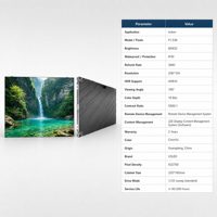 Écran LED couleur à pas fin P1.538 pour intérieur - Haute définition HDR10, luminosité 800 cd/m², idéal pour la surveillance de conférences et les grands espaces