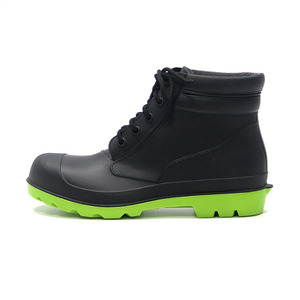 Botas de Seguridad de PVC con Cordones, Resistentes al Agua, a los Ácidos y a los Pinchazos, con Puntera de Acero, Certificadas por la CE - Product Image 4