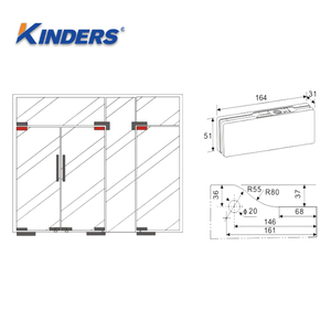 201 thép không gỉ cửa kính bản vá phụ kiện cửa kính Clip thương mại cấp Tempered <span class=keywords><strong>Glass</strong></span> - Product Image 3
