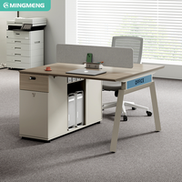Bureau de travail convertible moderne, prix usine, avec panneau MDF style bois, pour immeuble de bureaux, mobilier commercial