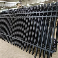 Palo de Acero Galvanizado Antirrotura / Cerca de Seguridad de Acero Forjado con Parte Superior Plana, Duradera y Apilable