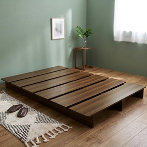 Modern Wooden Platform <b>Bed</b> <b>Frame</b> Solid Wood Bedstead Floor <b>Bed</b> for Bedroom Hotel Apartment - Product Image 3