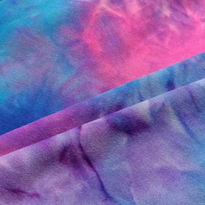 Tissu jersey tricoté en polyester et élasthanne 2026, double broyage, DTY, teinture tie-dye, extensible dans les quatre sens - Product Image 5