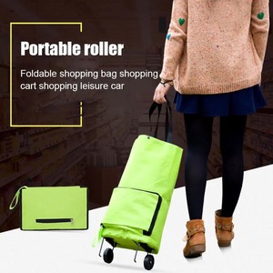Bolsa de Compras Plegable con Ruedas, de Gran Capacidad, Extensible, para Supermercado, Compras de Verduras, Uso Doméstico - Product Image 3