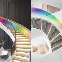 Contrôleur d'éclairage d'escalier intelligent à 32 marches avec capteur PIR OLED et capteur de lumière du jour
