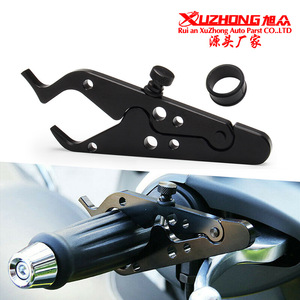 Clip de commande d'accélérateur CNC en aluminium noir 135,5 mm pour motos cruiser – Accessoires de guidon - Product Image 4