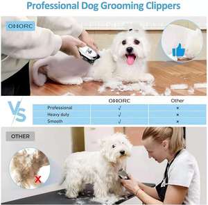 Kit de tondeuses à poils <span class=keywords><strong>pour</strong></span> animaux de compagnie rechargeables MRY à faible bruit, tondeuse professionnelle <span class=keywords><strong>pour</strong></span> chiens et chats, ensemble de toilettage <span class=keywords><strong>pour</strong></span> animaux de compagnie - Product Image 5