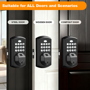 Tuya Ttlock Smart Digital Password Door Serrure à pêne dormant Télécommande de sécurité pour portes en aluminium - Product Image 3