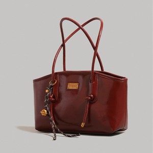Bolso Tote Rojo Elegante para Mujer, Gran Capacidad, Cierre de Cremallera Horizontal Cuadrado, Uso Diario, Todas las Temporadas, Estilo Otoño 2025 - Product Image 1